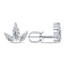 Cercei Pusete din argint cu Cubic Zirconia Incolor