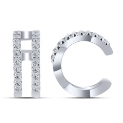 Cercel din argint  cu pietre Cubic Zirconia Incolor