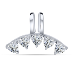 Cercel din argint  cu pietre Cubic Zirconia Incolor
