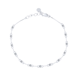 Brățară din aur albcu pietre Diamant