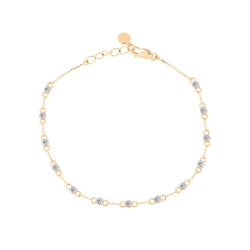Brățară din aur roșucu pietre Diamant