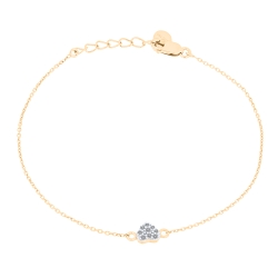 Brățară Love din aur roșu cu Diamant
