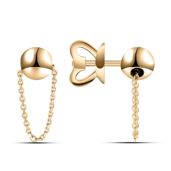 Cercei Pusete din aur roșu fără pietre