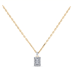 Колье из красного золота с камнями Бриллиант