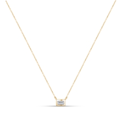 Colier din aur roșu cu pietre Cubic Zirconia Incolor