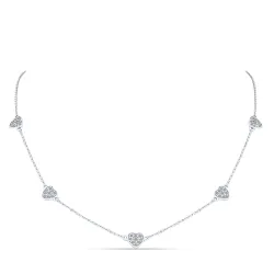 Colier din aur alb cu Diamant
