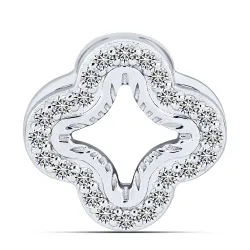 Pandantiv din aur alb cu Diamant