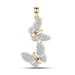 Pandantiv din aur roșu cu Cubic Zirconia Incolor