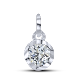 Pandantiv din aur alb cu Diamant