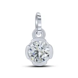 Pandantiv din aur alb cu Diamant