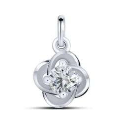 Pandantiv din aur alb cu Diamant