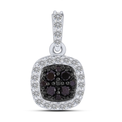 Pandantiv din aur alb cu Diamant, Diamant negru