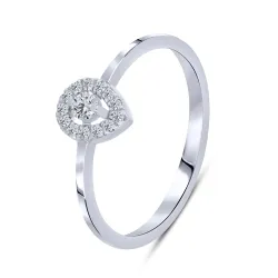 Inel din aur alb cu Diamant