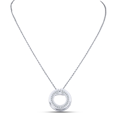 Colier din argint  cu pietre Cubic Zirconia Incolor