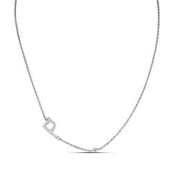 Colier din argint  cu pietre Cubic Zirconia Incolor