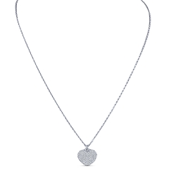 Colier din argint  cu pietre Cubic Zirconia Incolor