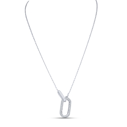 Colier din argint  cu pietre Cubic Zirconia Incolor