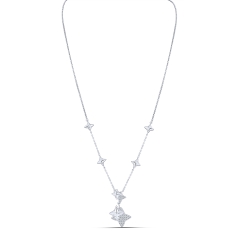 Colier din argint  cu pietre Cubic Zirconia Incolor