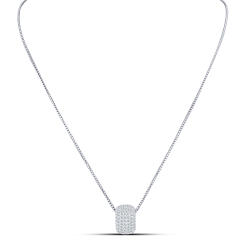 Colier din argint  cu pietre Cubic Zirconia Incolor
