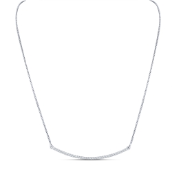 Colier din argint  cu pietre Cubic Zirconia Incolor