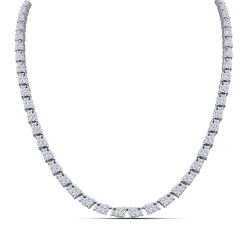Colier din argint  cu pietre Cubic Zirconia Incolor