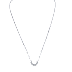 Colier din argint  cu pietre Cubic Zirconia Incolor