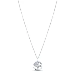 Colier din argint cu Cubic Zirconia Incolor