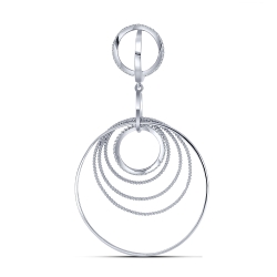 Pandantiv din argint  cu pietre Cubic Zirconia Incolor