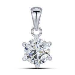 Pandantiv din argint  cu pietre Cubic Zirconia Incolor