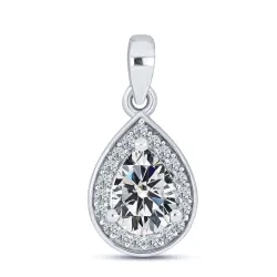 Pandantiv din argint cu Cubic Zirconia Incolor