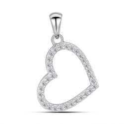 Pandantiv din argint cu Cubic Zirconia Incolor