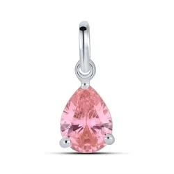 Pandantiv din argint cu Cubic Zirconia Roz