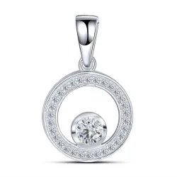 Pandantiv din argint cu Cubic Zirconia Incolor
