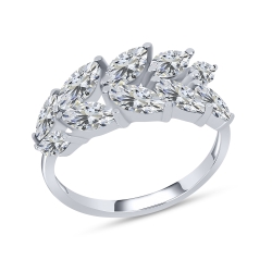 Inel din argint  cu pietre Cubic Zirconia Incolor
