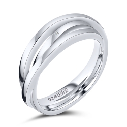 Inel din argint  cu pietre Cubic Zirconia Incolor