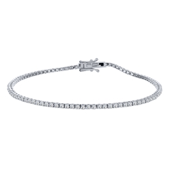 Brățară Tennis din argint  cu pietre Cubic Zirconia Incolor