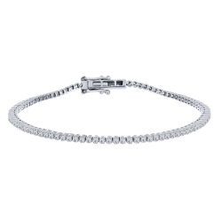 Brățară Tennis din argint  cu pietre Cubic Zirconia Incolor
