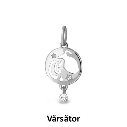 Pandantiv din argint  cu pietre Cubic Zirconia Incolor