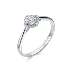 Inel din aur alb cu Diamant