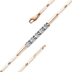 Brățară din aur roșu cu pietre Diamant