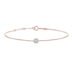 Brățară din aur roz cu pietre Diamant
