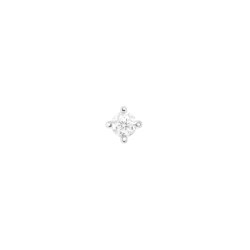 Cercel din aur alb cu pietre Diamant