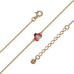 Brățară p/u Copii din aur roșu cu pietre Cubic Zirconia Incolor, Emailare