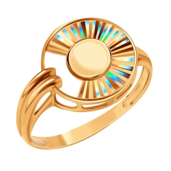 Кольцо из красного золота без камней