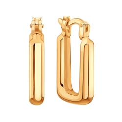 Cercei din aur roșu fără pietre