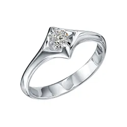 Inel din aur alb cu Diamant