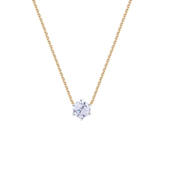 Колье из красного золота с камнями Фианит