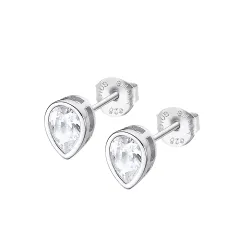 Cercei Pusete din argint cu Cubic Zirconia Incolor