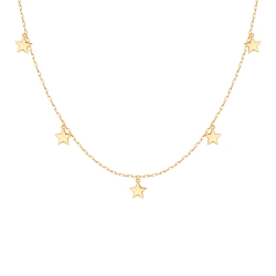 Колье из красного золота без камней