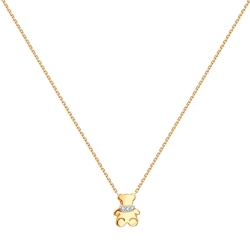 Колье из красного золота с камнями Фианит